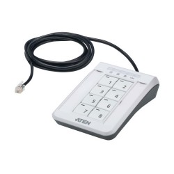 ATEN 2XRT-0021G otro dispositivo de entrada Teclado RJ-11 Negro, Gris, Blanco