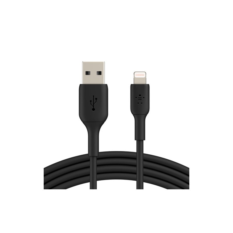 Belkin CAA001BT1MBK cable de conector Lightning 1 m Negro