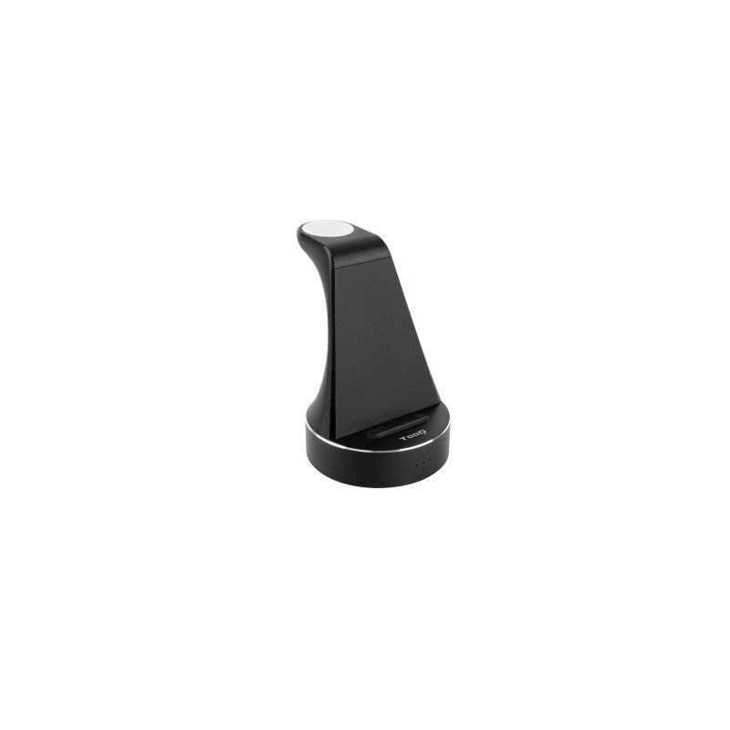 TooQ Base de Carga Inalámbrica para Apple Watch y iPhone/Smartphone, Negro