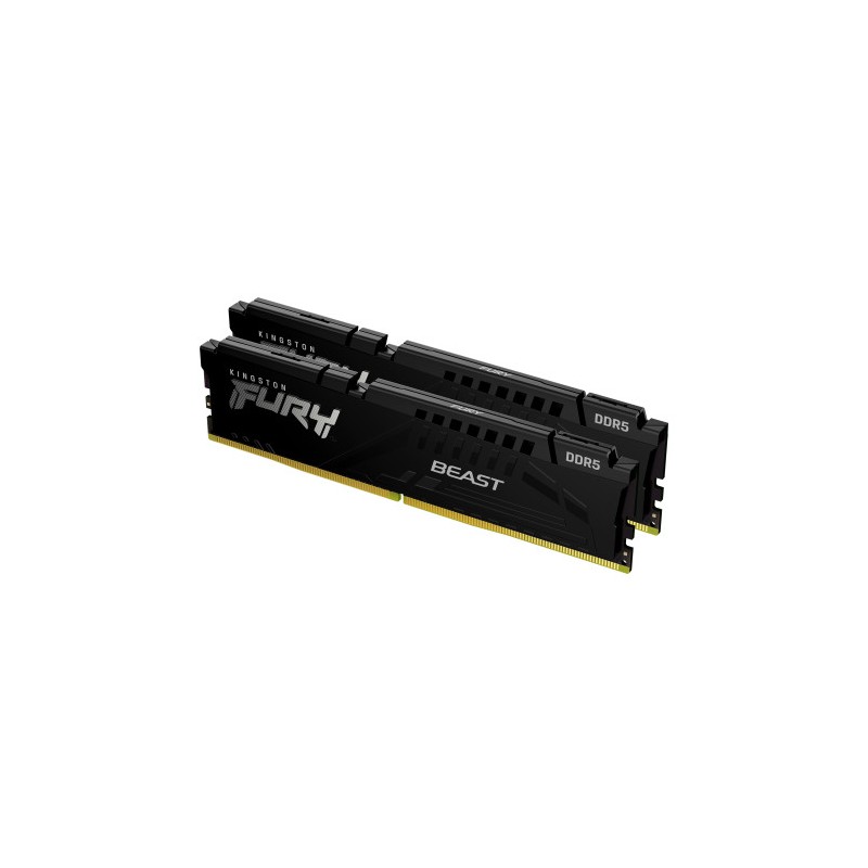 MEMORIA KINGSTON FURY BEAST BLACK DDR5 32GB KIT2  5200MT/S  CL36   KF552C36BBEK2-32