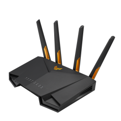 ASUS 90IG0790-MO3B00 router inalámbrico Gigabit Ethernet Doble banda (2,4 GHz / 5 GHz) Negro, Naranja