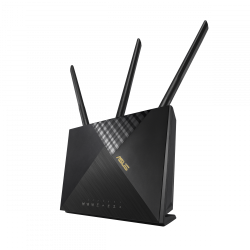 ASUS 4G-AX56 router inalámbrico Gigabit Ethernet Doble banda (2,4 GHz / 5 GHz) 3G Negro