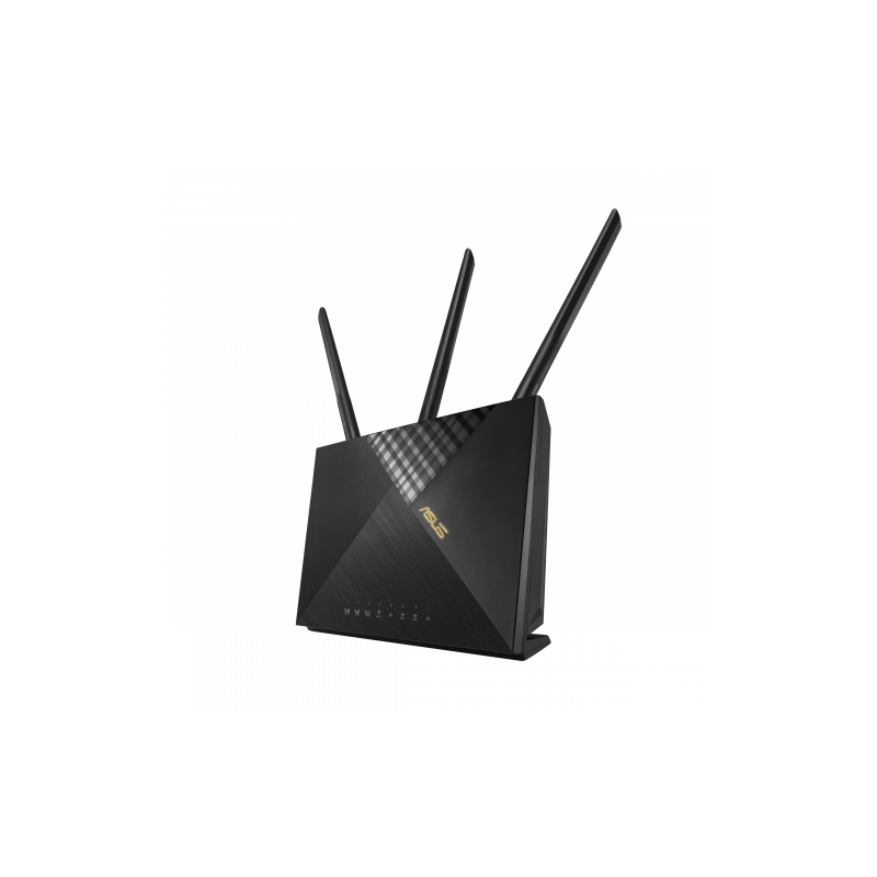 ASUS 4G-AX56 router inalámbrico Gigabit Ethernet Doble banda (2,4 GHz / 5 GHz) 3G Negro