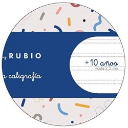 CUADERNO GRAPADO A4 50HOJAS PAUTA 2,5MM MR CON EJERCICIOS RUBIO MIQUELRIUS 8146