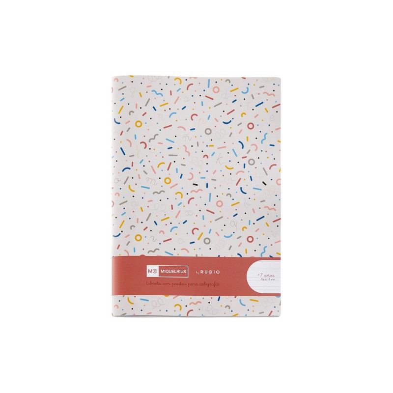 CUADERNO GRAPADO 4º 32HOJAS PAUTA 4MM MR CON EJERCICIOS RUBIO MIQUELRIUS 8142