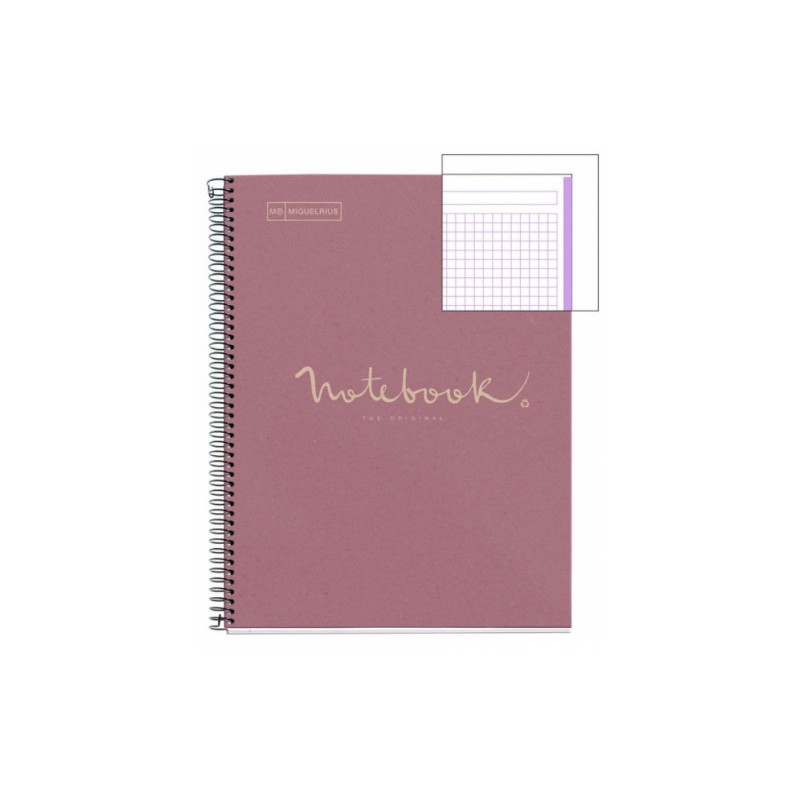 CUADERNO 100% RECICLADO NB-1 A4 80HOJAS ECOLAVANDA EMOTIONS MIQUELRIUS 6090