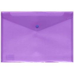 SOBRE POLIPROPILENO FOLIO SOLAPA C/BROCHE PLASTICO VIOLETA CARCHIVO 342K56