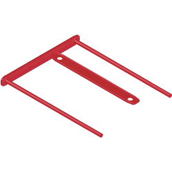 PACK 100 FASTENER METAL FLEXIBLE D-CLIP ROJO BANKERS BOX 1189301