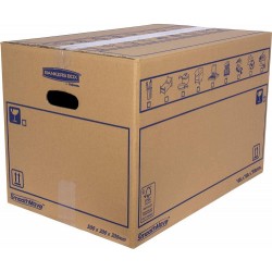 CAJA DE MUDANZA MONTAJE MANUAL L 500X300X300. CARTÓN DOBLE BANKERS BOX 6208201