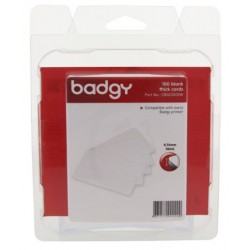 PACK 100 TARTEJAS PVC BADGY CBGC0030W