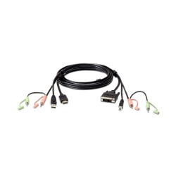 Aten 2L-7D02DH adaptador de cable HDMI DVI-D Negro