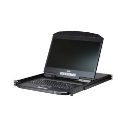 Aten CL3108 consola de rack 47 cm (18.5") 1366 x 768 Pixeles Metal, De plástico Negro 1U