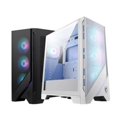 CAJA MSI MAG FORGE 320R AIRFLOW WHITE,1x2.5"+2x2.5”/3.5”,3x120MM+1x120MM (ARGB),2xUSB3.2,+AUDIO+MICRO,RGB,MID-TOWER(BLANCO)