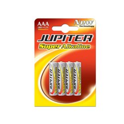 BLISTER 4 PILAS ALKALINAS LR03 - E92 /AAA) 318995 JUPITER 040309