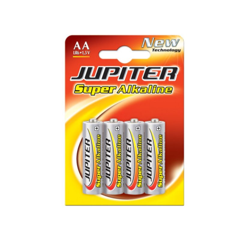 BLISTER 4 PILAS ALKALINAS LR6 - E91 (AA) 318994 JUPITER 040306