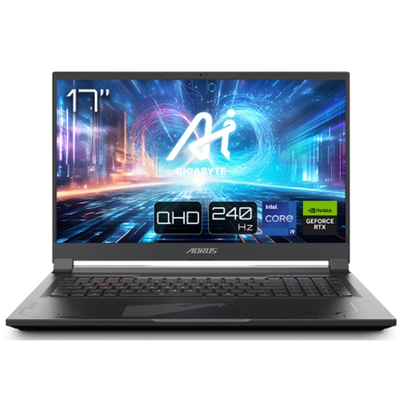 AORUS 17X AZF-D5ES665SH ordenador portatil Portátil 43,9 cm (17.3") Quad HD Intel® Core™ i9 i9-13980HX 32 GB DDR5-SDRAM 2 TB SSD