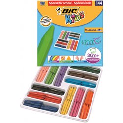 ESTUCHE 144 CERAS DE COLOR CON 12 COLORES DIFERENTES BIC 8878332