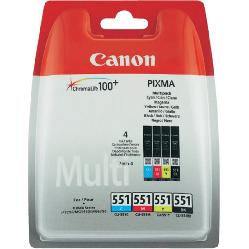 CANON CARTUCHO CLI-551 MULTIPACK