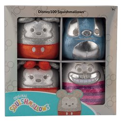 Blister 4 peluches Disney Squishmallows 12cm