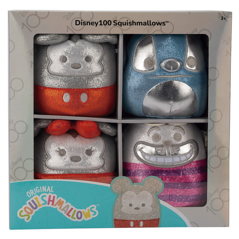 Blister 4 peluches Disney Squishmallows 12cm