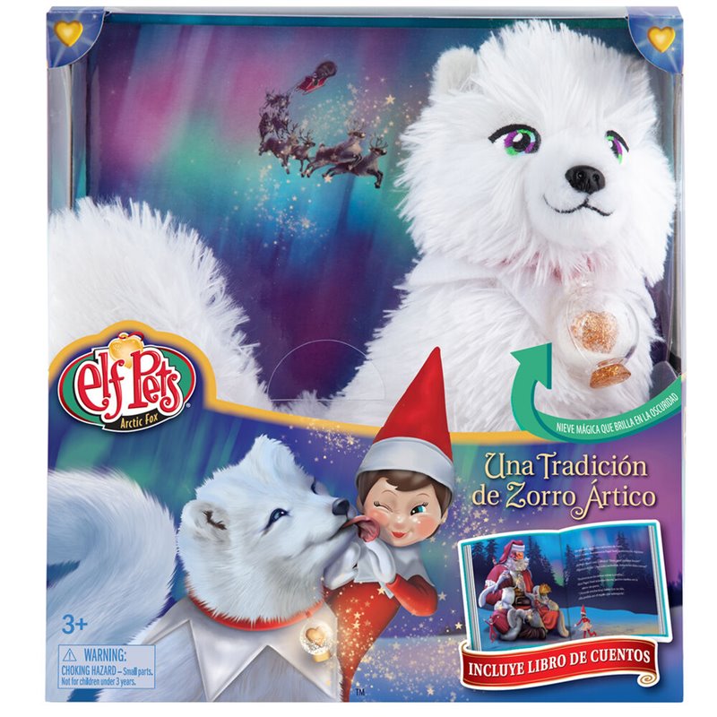 Set Cuento + Peluche Zorro Artico Elf Pets español