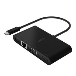 Belkin AVC004BTBK base para portátil y replicador de puertos USB 3.2 Gen 1 (3.1 Gen 1) Type-C Negro