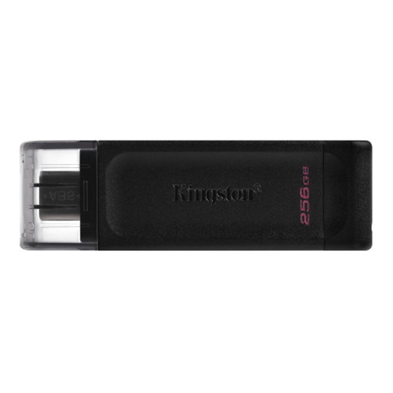 Kingston Technology 70 unidad flash USB 256 GB USB Tipo C 3.2 Gen 1 (3.1 Gen 1) Negro