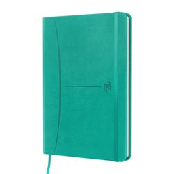 CUADERNO SIGNATURE A5 TAPA EXTRADURA 104H RAYADO DOTS 5X5 COLOR ICE MINT OXFORD 400154948