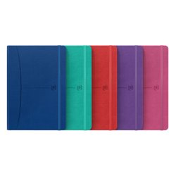 CUADERNO SIGNATURE A5 TAPA EXTRADURA 80H LISO COLORES SURTIDOS VIVOS OXFORD 400163615