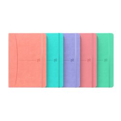 CUADERNO SIGNATURE A5 TAPA EXTRADURA 80H LISO COLORES SURTIDOS PASTEL OXFORD 400163616