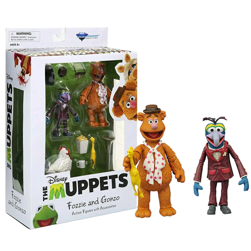 Blister 2 figuras Action Gonzo y Fozzie Best Of Serie 1 Muppets 13cm