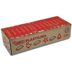 CAJA 15 PASTILLAS PLASTILINA 350 G - ROJO JOVI 7205