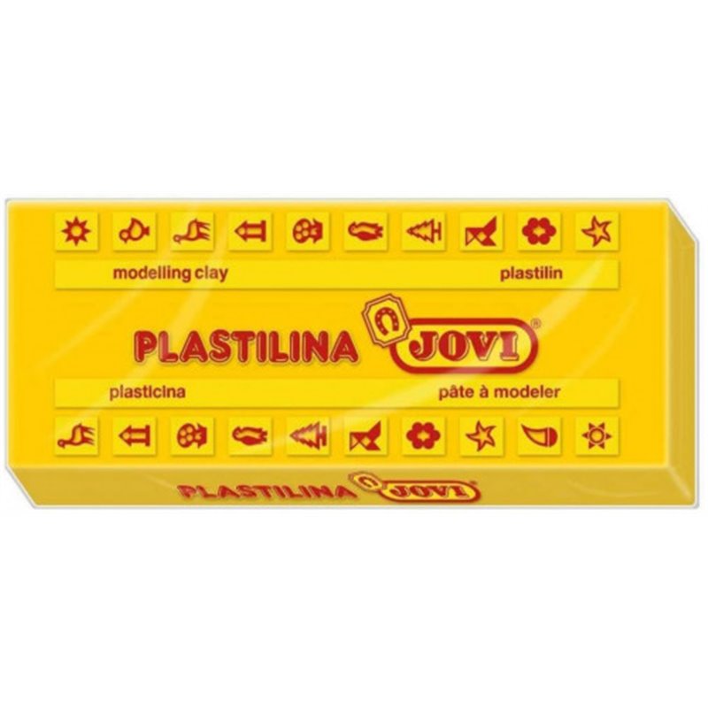 CAJA 15 PASTILLAS PLASTILINA 150 G - AMARILLO OSCURO JOVI 7103