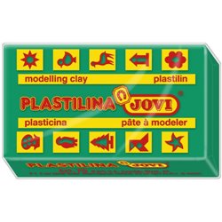 CAJA 30 PASTILLAS PLASTILINA 50 G - VERDE OSCURO JOVI 7011