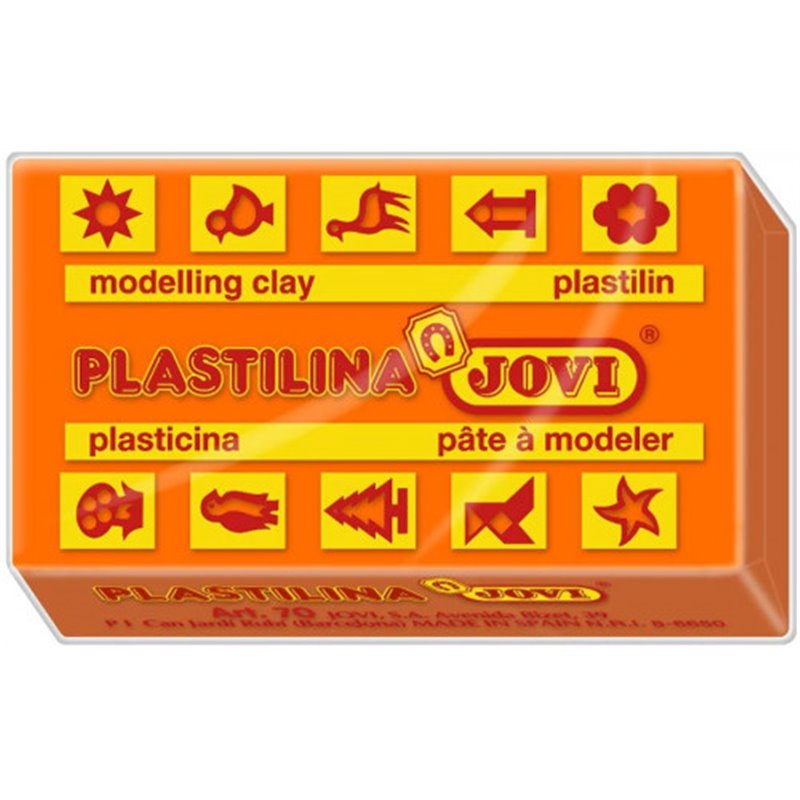 CAJA 30 PASTILLAS PLASTILINA 50 G - NARANJA JOVI 7004