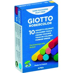 CAJA 10 TIZAS COLORES SURTIDOS GIOTTO F538900