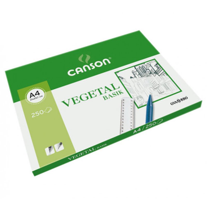 PAQUETE 250 HOJAS PAPEL VEGETAL A4 90G GUARRO CANSON C200406219