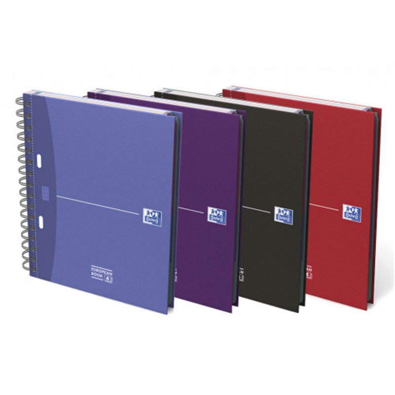 CUADERNO EUROPEANBOOK 1 TAPA EXTRADURA A5+ 100 HOJAS 5X5 COLORES SURTIDOS ESSENTIALS 3SEP OXFORD 100100314