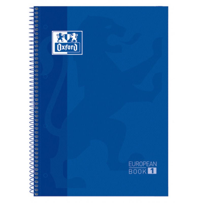 CUADERNO EUROPEANBOOK 1 TAPA EXTRADURA A4+ 80 HOJAS 5X5 COLOR AZUL OSCURO OXFORD 100430197