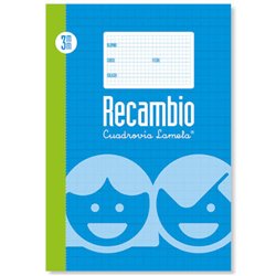 RECAMBIO FORMATO FOLIO RAYADO 3 MM LAMELA 09003