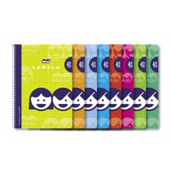 CUADERNO BASICO FORMATO 4º 40 HOJAS RAYADO 4 MM SURTIDOS LAMELA 07004