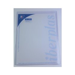 CAJA 50 FUNDAS FORMATO A3 "U" PORTADOCUMENTOS PVC CRISTAL 150 MICRAS IBERPLAS 86Q50