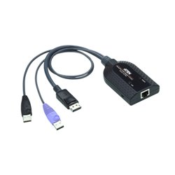 Aten KA7189 cable para video, teclado y ratón (kvm) 0,5 m Negro