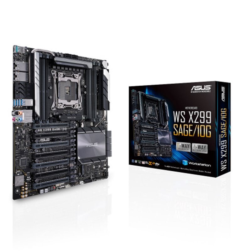 ASUS WS X299 SAGE/10G placa base para servidor y estación de trabajo Intel® X299 LGA 2066 (Socket R4) CEB