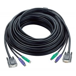 Aten 30ft PS/2 cable para video, teclado y ratón (kvm) Negro 10 m