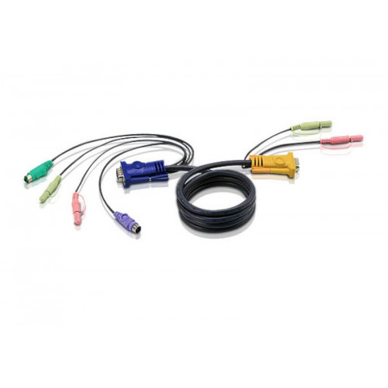 Aten 2L5303P cable para video, teclado y ratón (kvm) Negro 3 m