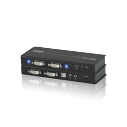 ATEN Extensor KVM Cat 5 DVI dual display USB (1024 x 768 a 60m)