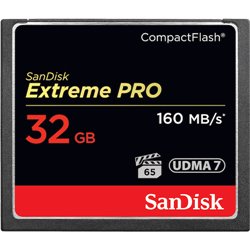 Sandisk 32GB Extreme Pro CF 160MB/s memoria flash CompactFlash