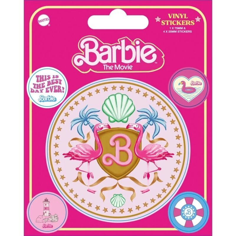 Set 5 pegatinas Barbie