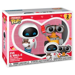 Blister 2 figuras Pocket POP Disney Pixar Wall-E & Eve Valentine